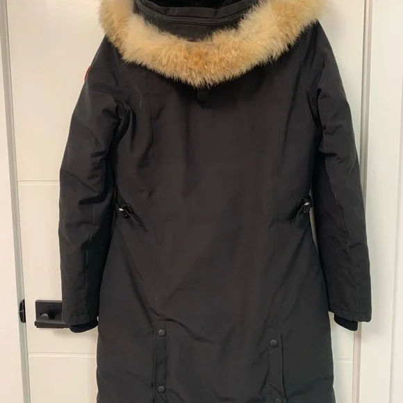 Canada Goose Black Parka with Fur Trim - Picture 10 of 11